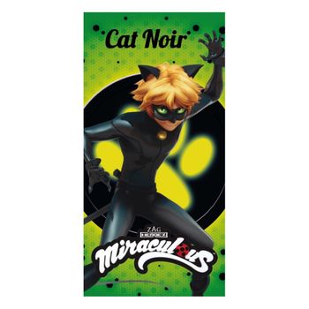 Toalla De Algodón De Ladybug Cat Noir