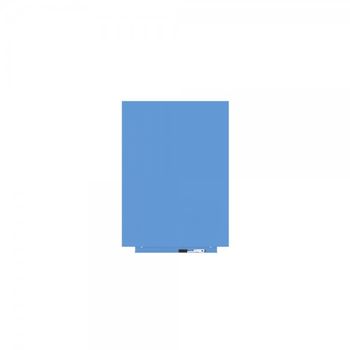 Pizarra Magnética Azul Sin Marco | Pizarra Lacada De Borrado En Seco | 55 X 75 Cm