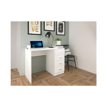 Topkit, Mesa De Escritorio Burgos 5210, Mesa De Ordenador Pequeña, mesa De  Escritorio Con Cajon Y Puerta, Blanco con Ofertas en Carrefour