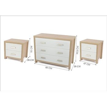 Topkit, Cajonera Andalucía 1043, cajonera Cómoda, Mesita De Noche, Cajonera Dormitorio, Blanco con Ofertas en Carrefour