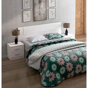 Pack Dormitorio Con Cama Con 4 Cajones, Cabecero Con 2 Mesitas De Noche Y  Cómoda, Blanco Y Natural - Gia 3 con Ofertas en Carrefour