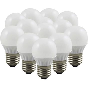 Bombilla Led Tipo Bola | Bombillas De Eficiencia Energética | Pack De 6 Unidades Y 12