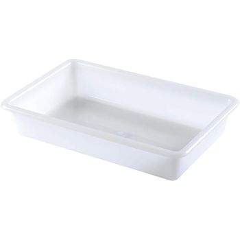 Com-fort House Bandejas De Plástico O Barreño Plastico Rectangular Almacenaje, Blanco… (tamaño 3, 3 Unidades)