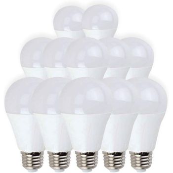 Com-fort House | Bombilla Led Tipo Bola | Conector De Tipo E27 | Potencia De 12w | Tipo De Luz: Fría | Bombillas De Eficiencia Energética | Pack De 12 Unidades|