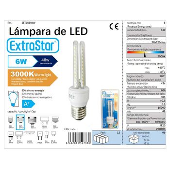 Bombilla Halógenos Led Gu10 Potencia 6w Luz Cálida Pack 12 con Ofertas en  Carrefour