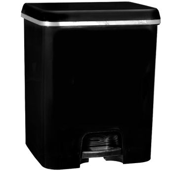 Com-fort House | Cubo Pedal Duo Ecologico Negro 52l.