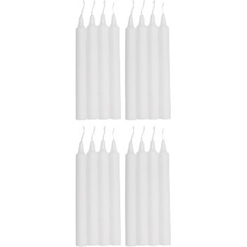 Com-fort House- Vela De Mesa Blanca - Pack Velas De 16 Unidades - Velas Decorativas Sin Perfume - Velas Para Tu Hogar