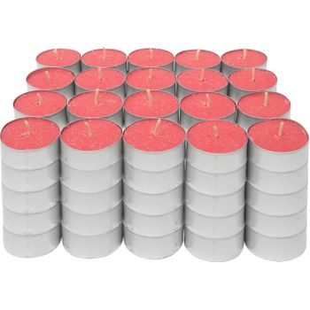 Com-fort House | Velas De Te Perfumadas | Pack Velas De 60 Unidades | Velas De Té Calientaplatos | Tealight | 4,5 Horas De Duración | Olor Frutas Del Bosque [clase De Eficiencia Energética A]