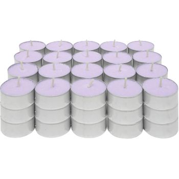 Com-fort House | Velas De Te Perfumadas | Pack Velas De 20 Unidades | Velas De Té Calientaplatos | Tealight | 4,5 Horas De Duración | Olor Lavanda [clase De Eficiencia Energética A]