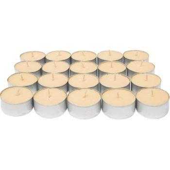 Com-fort House | Velas De Te Perfumadas | Pack Velas De 20 Unidades | Velas De Té Calientaplatos | Tealight | 4,5 Horas De Duración | Olor Tropical Fruit [clase De Eficiencia Energética A]