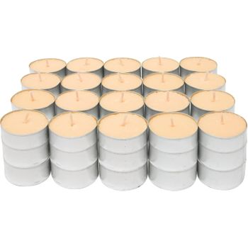 Com-fort House | Velas De Te Perfumadas | Pack Velas De 60 Unidades | Velas De Té Calientaplatos | Tealight | 4,5 Horas De Duración | Olor Tropical Fruit [clase De Eficiencia Energética A]