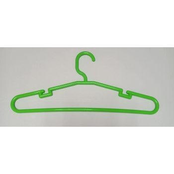 Todo Hogar Percha Plástico Color Verde, Percha De Ropa Pack De Perchas De Plástico Estándar De 42cm Para Adultos, Duraderas Y Delgadas.