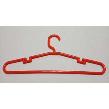 Todo Hogar Percha Plástico Color Naranja, Percha De Ropa Pack De Perchas De Plástico Estándar De 42cm Para Adultos, Duraderas Y Delgadas. Pack 25 Ud