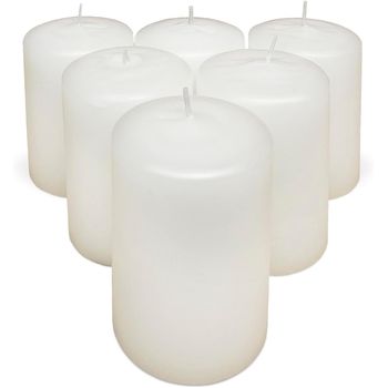 Com-fort House- Velas Blancas | Pack Velas De 6 Unidades | Velas 6x10cm | Tealight | Velas Decorativas Sin Perfume |