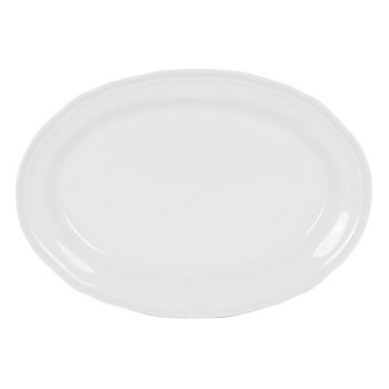 Fuente De Cocina Feuille Oval Porcelana Blanco (28 X 20,5 Cm)