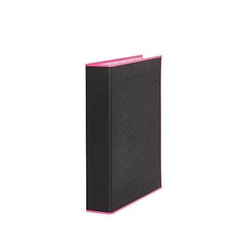 Pardo Carpeta Negra De Anillas Con Borde Ne?n 2x25mm A4 Pp Rosa Sueltas