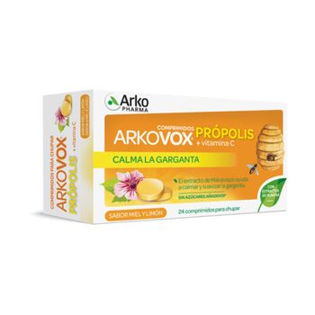 Arkopharma Arkovox Propolis +vit C Sabor Miel Y Limon 24comp.