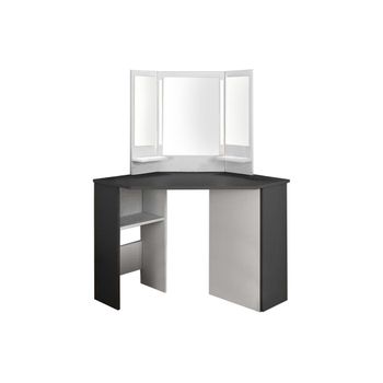 Tocador Charlene 1 Cajón 117.2x60.6x142 Cm Color Gris, Blanco Vente-unique