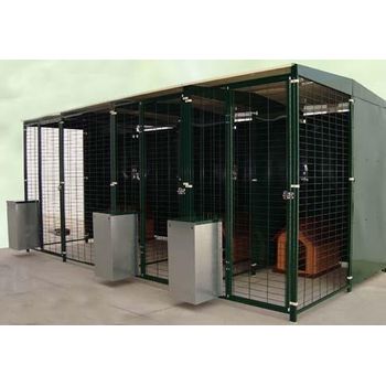 Imor Perrera Modular Bateria De 3 Perreras Techadas 4x2m