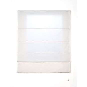 Estor Plegable Con Varillas Blanco 105x175 Cm