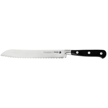 Fagor Couper Cuchillo Cocina Profesional Pan 20 Cm Hoja De Sierra Acero Inoxidable Grosor 2,5 Mm, Para Cortar Pan En Trozos O Rebanadas, Mango Ergonómico