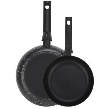 Sartén Honda 26 Cm Inducción, Aluminio Forjado, Antiadherente Ecológico Sin  Pfoa, Vitrocerámica Negro Wecook Granite con Ofertas en Carrefour