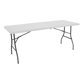 Mesa Plegable 240cm Rectangular Blanca Catering O91