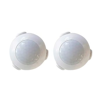 Pack 2 Sensores De Movimiento Wifi Con Aviso Vía Smartphone/app | 7hsevenon Home | Detector De Movimientos Wifi Inalámbrico | Compatible Con Ios Y Android | Color Blanco | 2 Años De Garantía