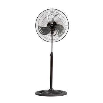 Ventilador De Pie Negro Potente 75w | Modelo Industrial Ø45cm De Orion91 | Ventilador De Pie Oscilante Y Altura Ajustable | Ventilador Controlable Con 3 Velocidades