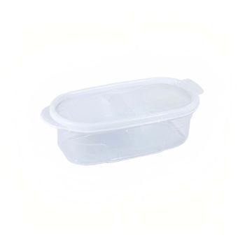 Bote Con Tapa Dispensadora 0.6l Blanco 20x9.5x6cm 7house