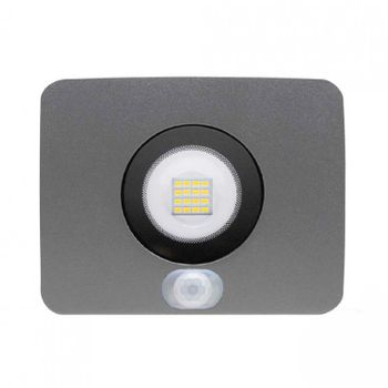 Proyector Led 10w Ultraslim De Exterior Ip65 Con Sensor Crepuscular Y Movimiento Orientable Aluminio 4000k 7hsevenon