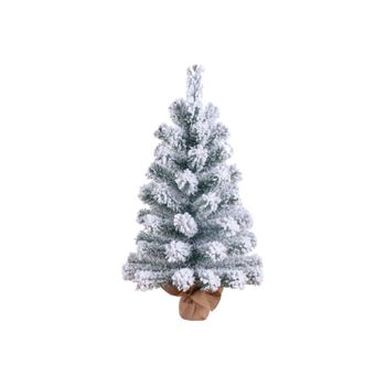 Árbol De Navidad Decorativo Mini Verde Nevado 60x38cm 7house