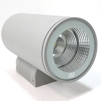 Spazioluzio - Aplique Led Inox Ip65 12w 1026lm Blanco Neutro 4000k 145x300mm Nine&one Premium - Unidad