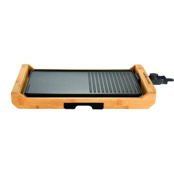 Plancha De Asar Eléctrica Para Carne Y Verduras, Lisa Y Grill De 1500w,  Superficie De 40x25cm Bn3678 con Ofertas en Carrefour