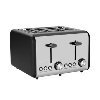 Tostadora Retro Doble 1500w Negro/plata Dayron