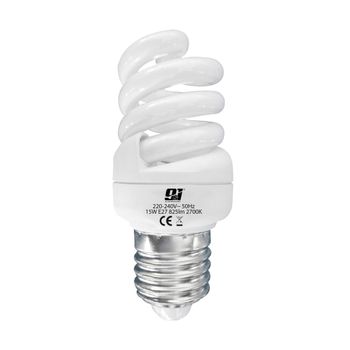 Bombillas Cfl Espiral Mini E27 15w 900lm Blanco Cálido 2700k 6000h Orion91 Simply