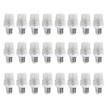 Pack X24 - Bombillas Cfl Micro E27 11w 605lm Blanco Cálido 2700k 6000h Orion91 Simply