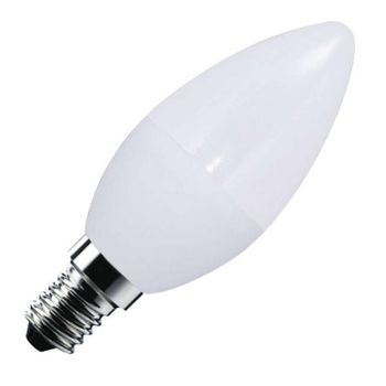 Pack X 5 Unidades Bombilla Cfl Vela Micro 7w E14 -t2 6000h Blanco Cálido 2700k Nine&one- Spazioluzio -