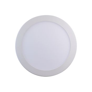 7hsevenon - Downlight Led Ultraslim 12w Ø17cm, Aluminio, 900 Lúmenes, Ángulo 120º, Temperatura Color 4000k (blanco Neutro), Orientación Fija, Empotrable, 40000h Vida Útil, Interior, Ø17x2.8 Cm, Blanco