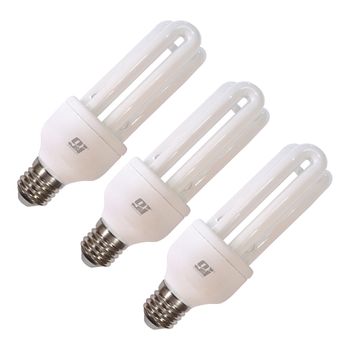 Pack X 3 Unidades Bombilla Cfl 3u 15w E27 Mini -t3 6000h Blanco Cálido 2700k Nine&one Cj.3 - Spazioluzio