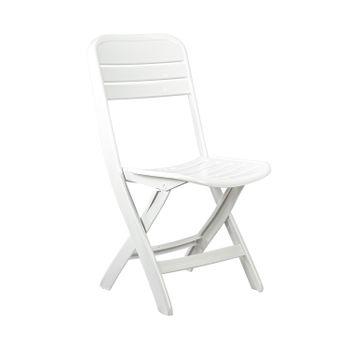 Silla con Reposabrazos Stack Blanca 52x40x82cm O91