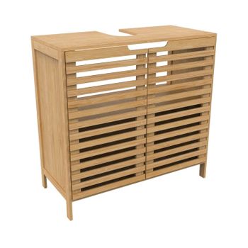 Armario Bajo De Escritorio 2 Puertas - Rox - 96x79x40 - Natural / Blanco  Brillo con Ofertas en Carrefour