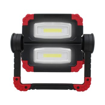 Señal De Emergencia Portátil Cuadrada Con 2 Modos De Iluminación Negro/rojo 7500k 20000h 7hsevenon