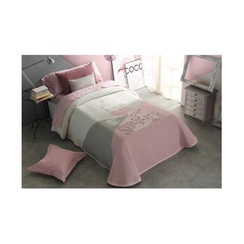 Vipalia - Juego De Sábanas De Franela 100% Algodón. Cama 105 Cm. Rombos  Rosa con Ofertas en Carrefour