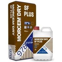 978 Morcem Dry Sf Plus: Mortero Para Revestimientos Impermeables. 20 Kg + 6 Kg Gris