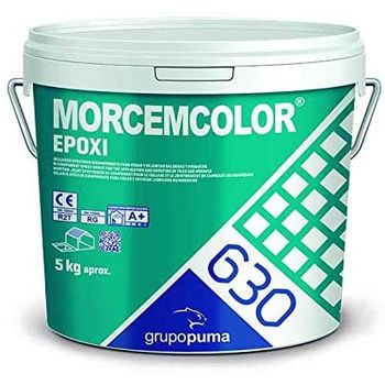 630 Morcemcolor Epoxi Rg Blanco: Mortero De Colocación Y Rejuntado Epoxi Bicomponente Para Juntas De 1 A 15 Mm. Bote 5 Kg