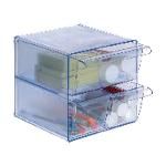 Archivo 2000 Cubo Organizador Azul Transparente 195x155x155 Mm 6708aztp