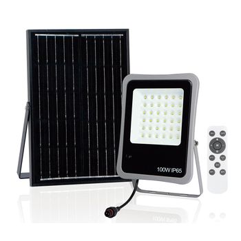 Ayerbe - 620810 - Foco Solar De 100 W Con Mando A Distancia