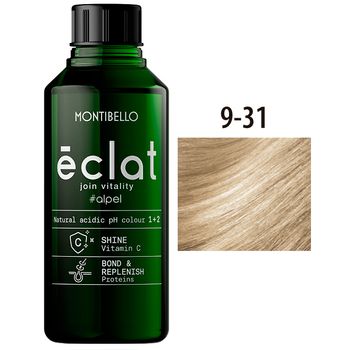 Tinte Éclat Montibello 9.31 Rubio Extraclaro Dorado Ceniza