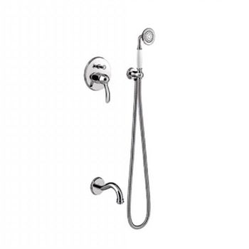 Tres-clasic 24218005 Grifo Kit De Baño-ducha Empotrado Cromo